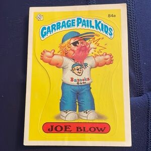 1986 Garbage Pail Kids Cards 84B Rod Wad Vintage GPK 84 B Sticker Single Card